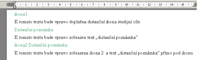 Ukzka jak se zapisuj distann poznmky